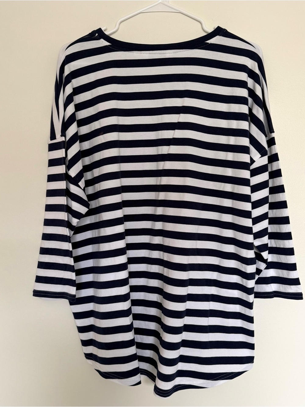 Vineyard Vines Navy & White Striped 3/4 Sleeve Top - Picture 7 of 7